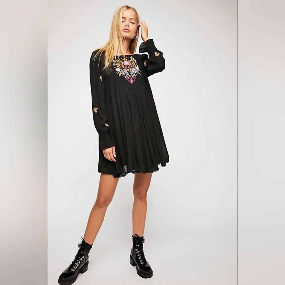 Free People | Mohave Embroidered Mini Dress - Picture 1 of 6